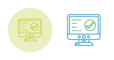Check Lcd Vector Icon