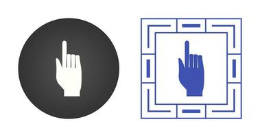 Raised Finger Vector Icon