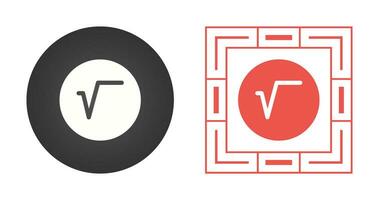 Square Root Symbol Vector Icon