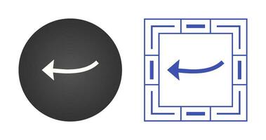 Arrow Pointing Left Vector Icon