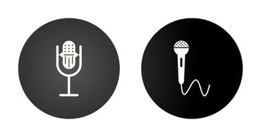 Mic with wire Vector Icon