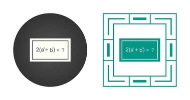 Solving Formula Vector Icon