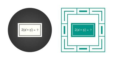 Solving Formula Vector Icon