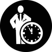 Clock icon symbol design image. Illustration of the alarm watch time isolated vector image. EPS 10