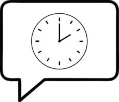Clock icon symbol design image. Illustration of the alarm watch time isolated vector image. EPS 10