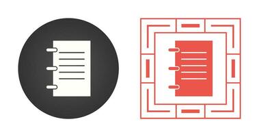 Notebook Vector Icon