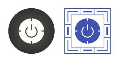Scheduled power on and off Vector Icon