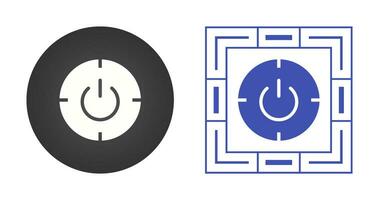 Scheduled power on and off Vector Icon