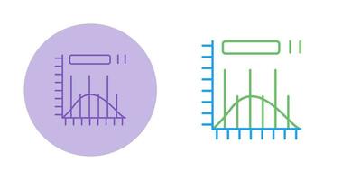 icono de vector de histograma