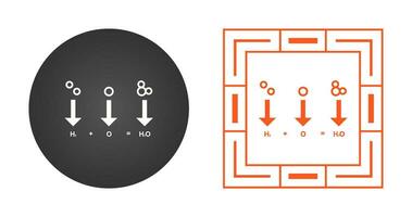 icono de vector de fórmula química