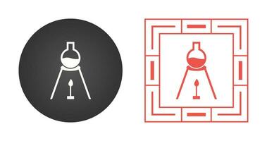 experimento en icono de vector de calor