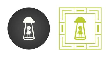 Alien Abduction Vector Icon