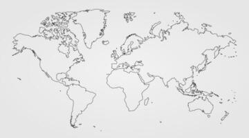 Map of the world. World map. Vector design.