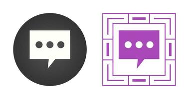 Single Message Bubble Vector Icon