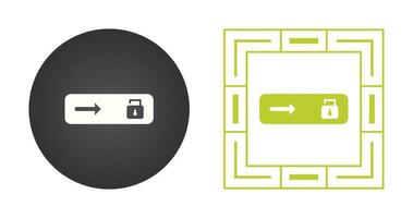 Unlock slide Vector Icon