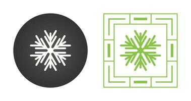 icono de vector de copo de nieve