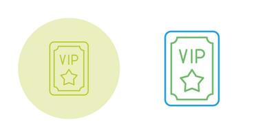 Vip Pass Vector Icon