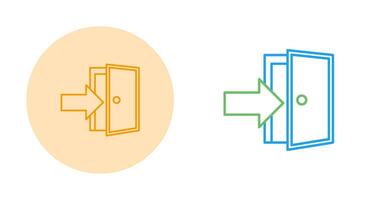 Exit Door Vector Icon