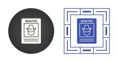 Wanted Poster Vector Icon