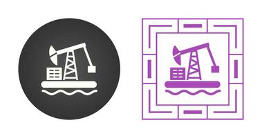 Oil Platform Vector Icon