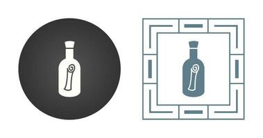 Scroll in Bottle Vector Icon