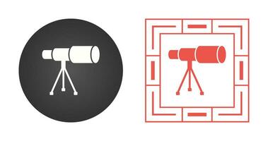 Telescope on Stand Vector Icon