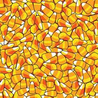 Pile of Candy corn vector seamless pattern