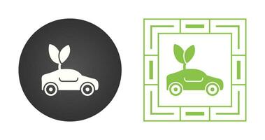 Eco friendly Car Vector Icon