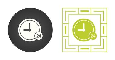 24 Hour Service Vector Icon