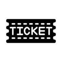 Ticket Vector Glyph Icon For Personal And Commercial Use.