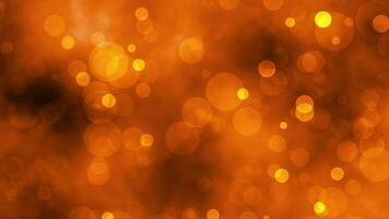 abstract background with shining golden Floating Particles video