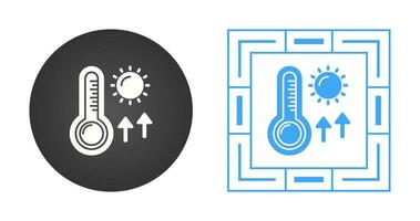 icono de vector de altas temperaturas