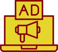 Online Advertising Vector Icon Design