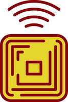 Rfid Chip Vector Icon Design