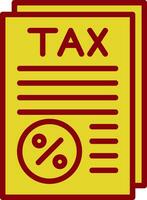 Tax Vector Icon Design