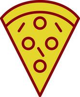 Pizza Slice Vector Icon Design