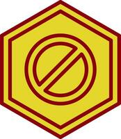 Wrong Way Vector Icon Design