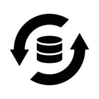 Backup Vector Glyph Icon For Personal And Commercial Use.