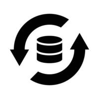 Backup Vector Glyph Icon For Personal And Commercial Use.