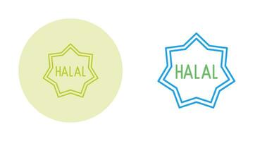 icono de vector halal