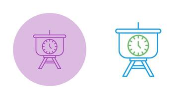 Time Manage Presentation Vector Icon