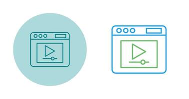 Video Player Vector Icon