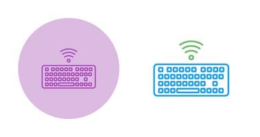 Wireless Keyboard Vector Icon