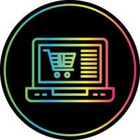 Online Shopping Vector Icon Design