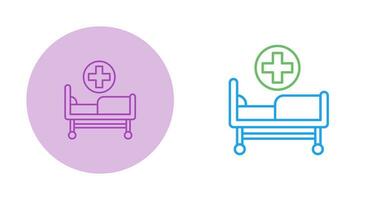 Hospital Bed Vector Icon