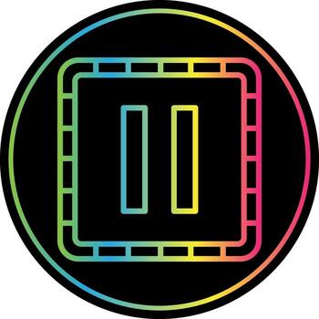 Stop Button Vector Icon Design