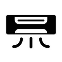 Air Conditioner Vector Glyph Icon For Personal And Commercial Use.