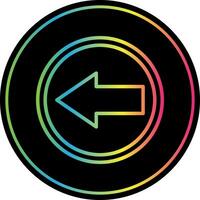 Left Arrow Vector Icon Design