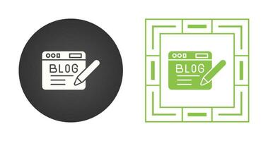 icono de vector de blog