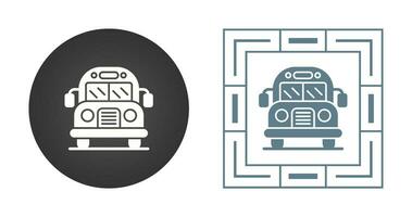 School Bus Vector Icon